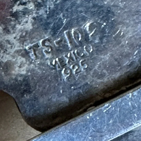 Vintage Taxco Open Cuff Bracelet Size 6.5 Grapes Leaf Mexico 925 Sterling 33.5g - Picture 7 of 8